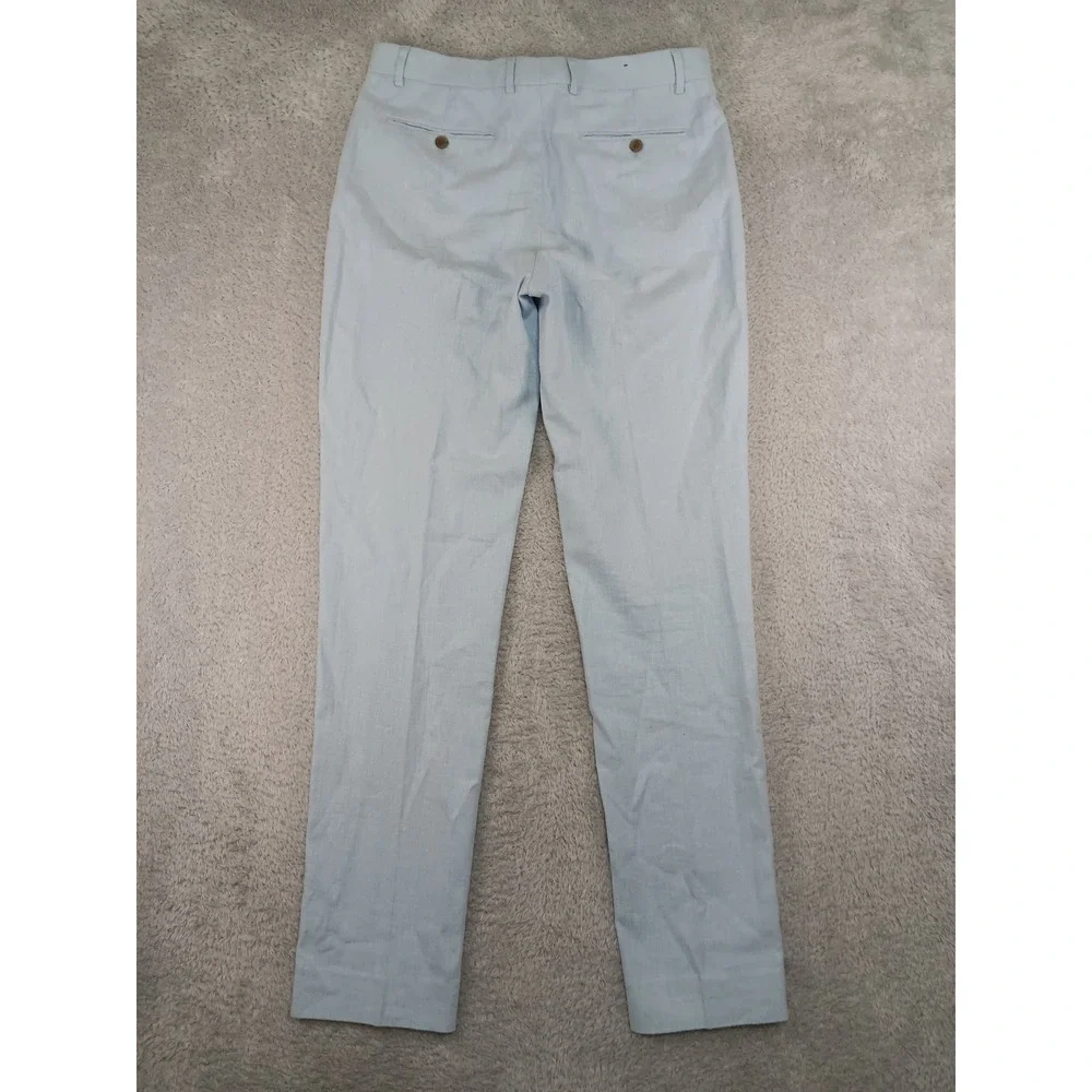 Banana Republic Pants Men 32x34 Blue Linen Blend Tailored Fit